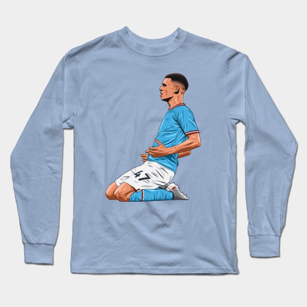 Phil Foden Long Sleeve T-Shirt by Ades_194